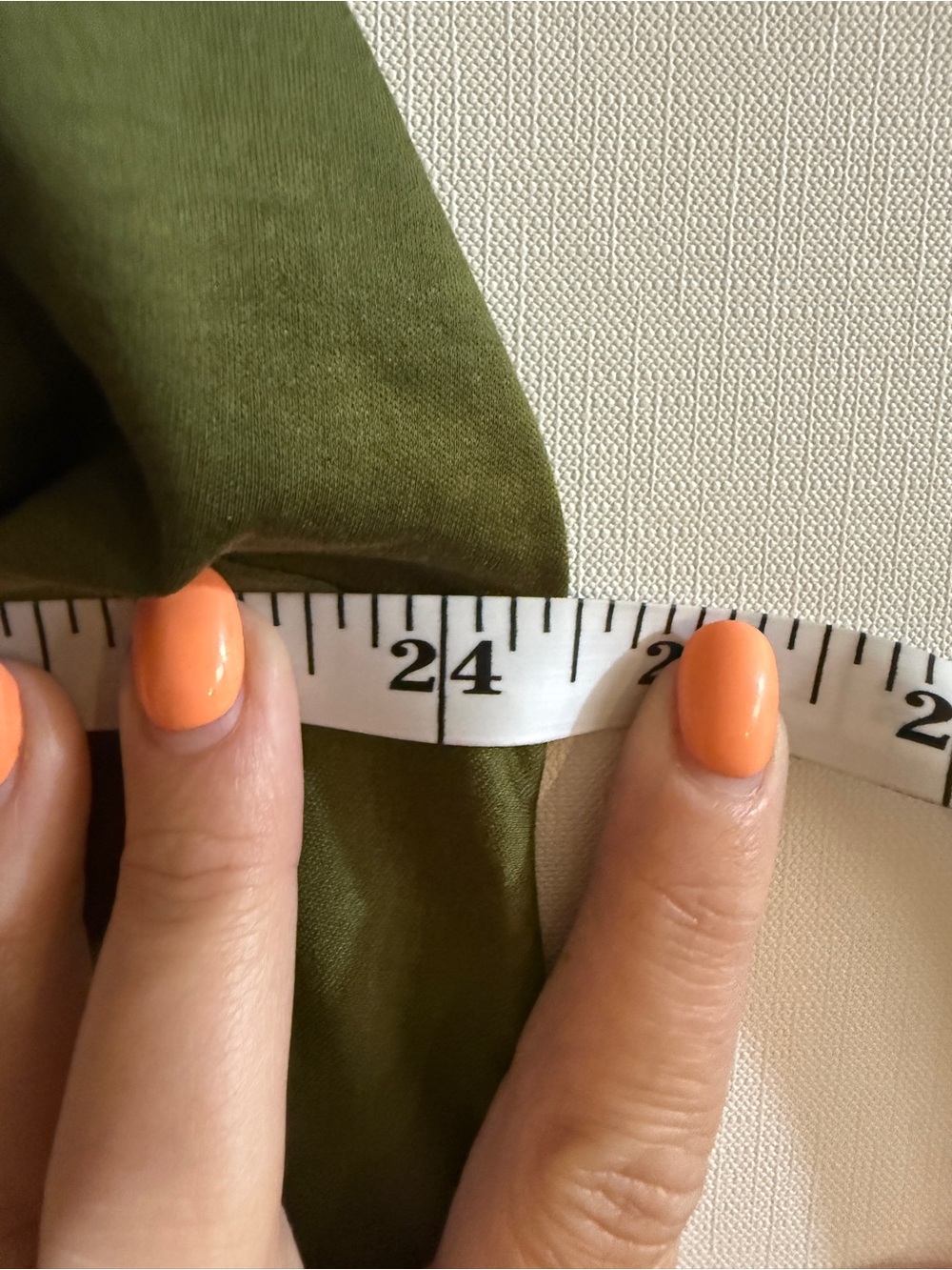 COS Olive Green Asymmetric Draped Tunic Top Size L 100% Cotton Made Portugal - Picture 5 of 6